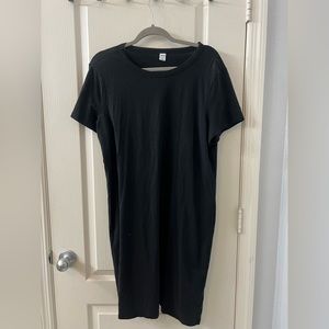 XL black tshirt dress